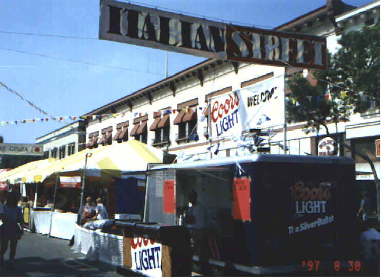 Italian St. has been a part of the Orange International St. Fair for over 25  years. A major fund raing event for Ocairf.